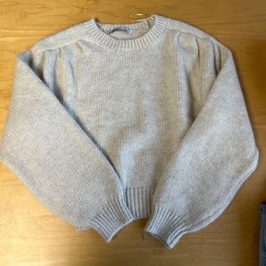 Zara Beige Cable Knit Sweater